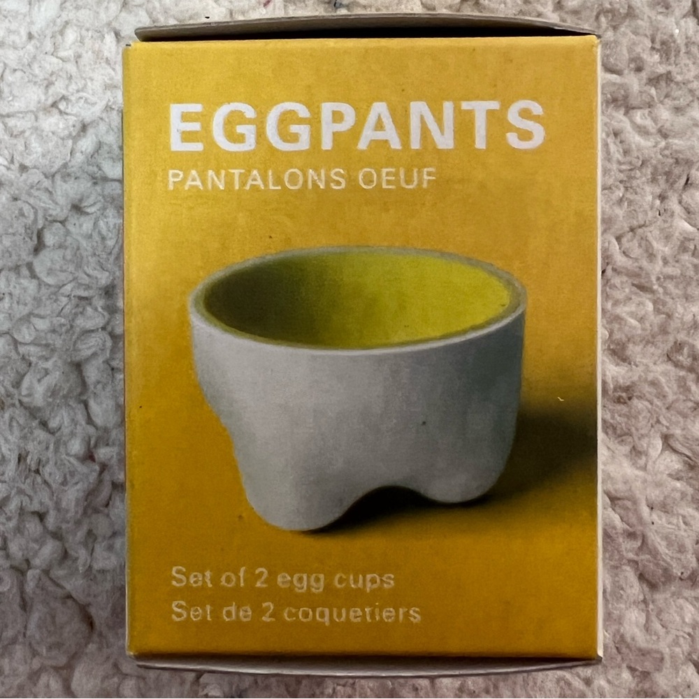 ☀️2/$14☀️Kikkerland Eggpants Egg Holder Set of Two - Picture 3 of 8